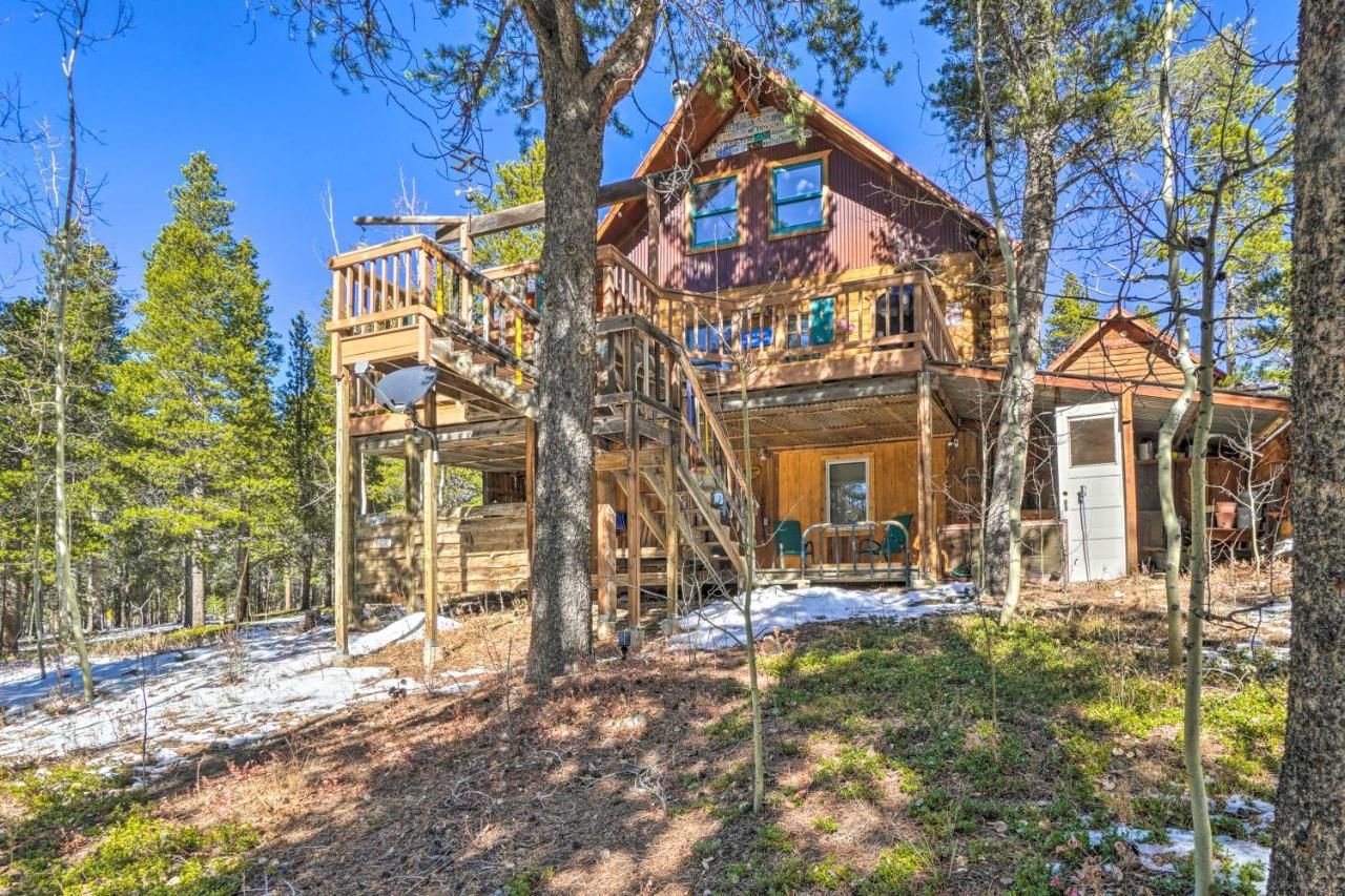 Secluded Black Hawk Log Cabin With Fire Pit! Bagian luar foto